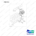 400623-00037 TURBOCHARGER - full parts diagram, item 10-2 marked - genuine Doosan / Bobcat forklift part