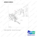 400625-00021 TIMING GEAR CASE - full parts diagram, item 8 marked - genuine Doosan / Bobcat forklift part