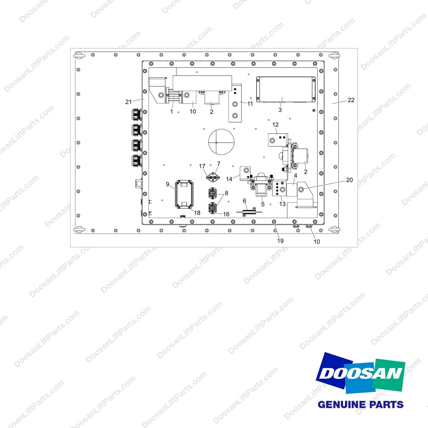 400823-00042 BATTERY;LFP BATTERY PACK;80V - full parts diagram - genuine Doosan / Bobcat forklift part