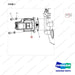400911-00121 MOUNT GROUP;PUMP - parts diagram, item 1 shown - genuine Doosan / Bobcat forklift part