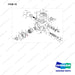 401002-02707 HOUSING,AXLE;MIDDLE - full parts diagram, item 16 marked - genuine Doosan / Bobcat forklift part
