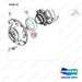 401002-02707 HOUSING,AXLE;MIDDLE - parts diagram, item 16 shown - genuine Doosan / Bobcat forklift part