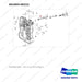 401003-00222 HOUSING ASSY - full parts diagram, item 12 marked - genuine Doosan / Bobcat forklift part