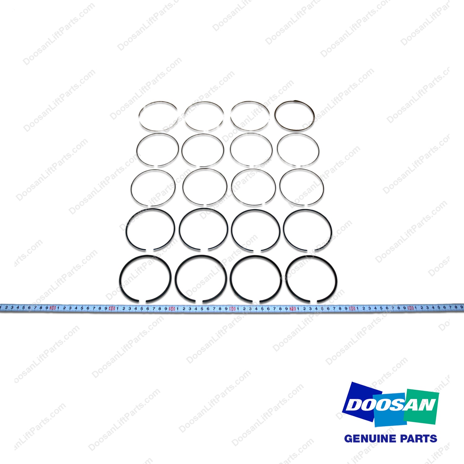 Ring Kit,PISTON;2.4L - Doosan Forklift Part 401004-00136