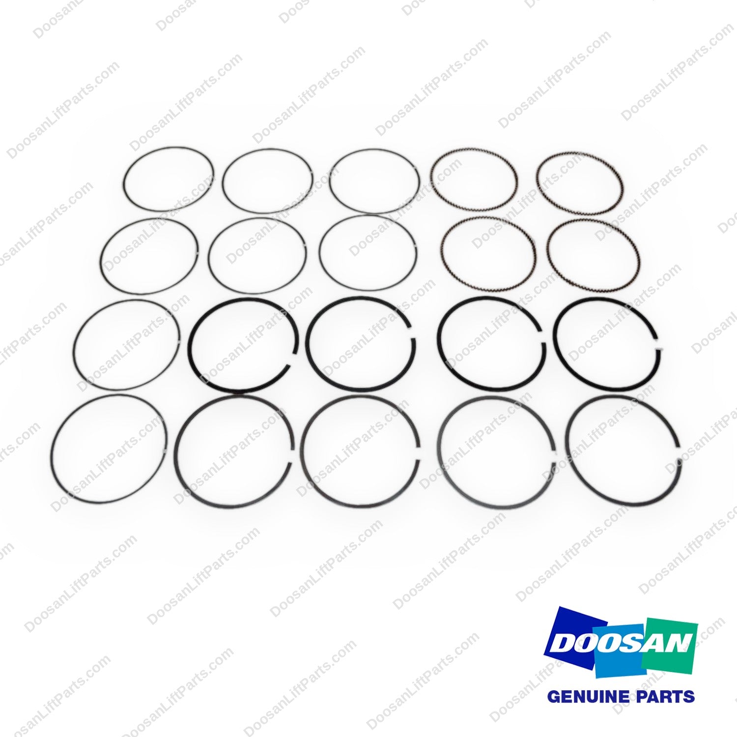 401004-00195 - STD Piston Ring Set - OEM Doosan Daewoo Bobcat