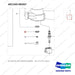 401103-00267 ACTUATOR ASSY;PARKING BRAKE - parts diagram, item 9 shown - genuine Doosan / Bobcat forklift part