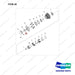 401107-02991 HUB ASSY - full parts diagram, item 20 marked - genuine Doosan / Bobcat forklift part