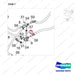 410104-00461 COOLER LINES GROUP - parts diagram, item 7 shown - genuine Doosan / Bobcat forklift part