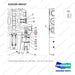 410105-00247 VALVE,MAIN CONTROL;TILT SECTION - parts diagram, item 14 shown - genuine Doosan / Bobcat forklift part