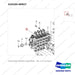 410105-00927 VALVE,MAIN CONTROL;SUB,4SPOOL - parts diagram, item 1 shown - genuine Doosan / Bobcat forklift part