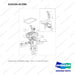 410105-01396 VALVE ASSY,CONTROL;2SEC - full parts diagram, item 2 marked - genuine Doosan / Bobcat forklift part