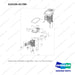 410105-01789 VALVE ASSY,CONTROL;4 SECTION - full parts diagram, item 2 marked - genuine Doosan / Bobcat forklift part