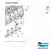 410127-00497 CYLINDER BLOCK - parts diagram, item 3 shown - genuine Doosan / Bobcat forklift part
