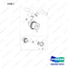 420101-01736 CLEANER ASSY,AIR;SUB - full parts diagram, item 3 marked - genuine Doosan / Bobcat forklift part