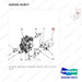 420101-01877 COOLANT UNIT;DSR & COOLANT LINE GP - parts diagram, item 12 shown - genuine Doosan / Bobcat forklift part