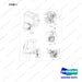 420102-01396 AIRCON GP;KUBOTA - full parts diagram, item 3 marked - genuine Doosan / Bobcat forklift part