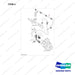 420103-00505A FUEL LINE - full parts diagram, item 4 marked - genuine Doosan / Bobcat forklift part