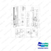 420105-01844 MOUNTING GP - LIFT,TILT & WIRING - FFT - MFH 5030 MM - full parts diagram - genuine Doosan / Bobcat forklift part