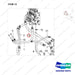 420105-02156 LINE GROUP;MO - parts diagram, item 13 shown - genuine Doosan / Bobcat forklift part