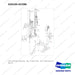 420105-02288 Lift & Tilt Mounting Gp - FFL - 2.0/2.5 Ton - full parts diagram, item B marked - genuine Doosan / Bobcat forklift part