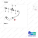 420105-03319 CH/OV AR-AUTO TILT LEVELING - parts diagram, item 8 shown - genuine Doosan / Bobcat forklift part