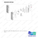 420105-05744 MAST AR.; QUAD, MFH 6580, OAL 2275 - full parts diagram, item 11 marked - genuine Doosan / Bobcat forklift part
