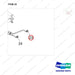 420105-05997 POWER STEERING CYLINDER LINE_S - parts diagram, item 23 shown - genuine Doosan / Bobcat forklift part