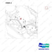 420105-06129 CHASSIS POWER STEERING CYLINDER LINE_S - parts diagram, item 2 shown - genuine Doosan / Bobcat forklift part