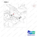 420105-06131 CHASSIS POWER STEERING CYLINDER LINE_SUB - parts diagram, item 2 shown - genuine Doosan / Bobcat forklift part