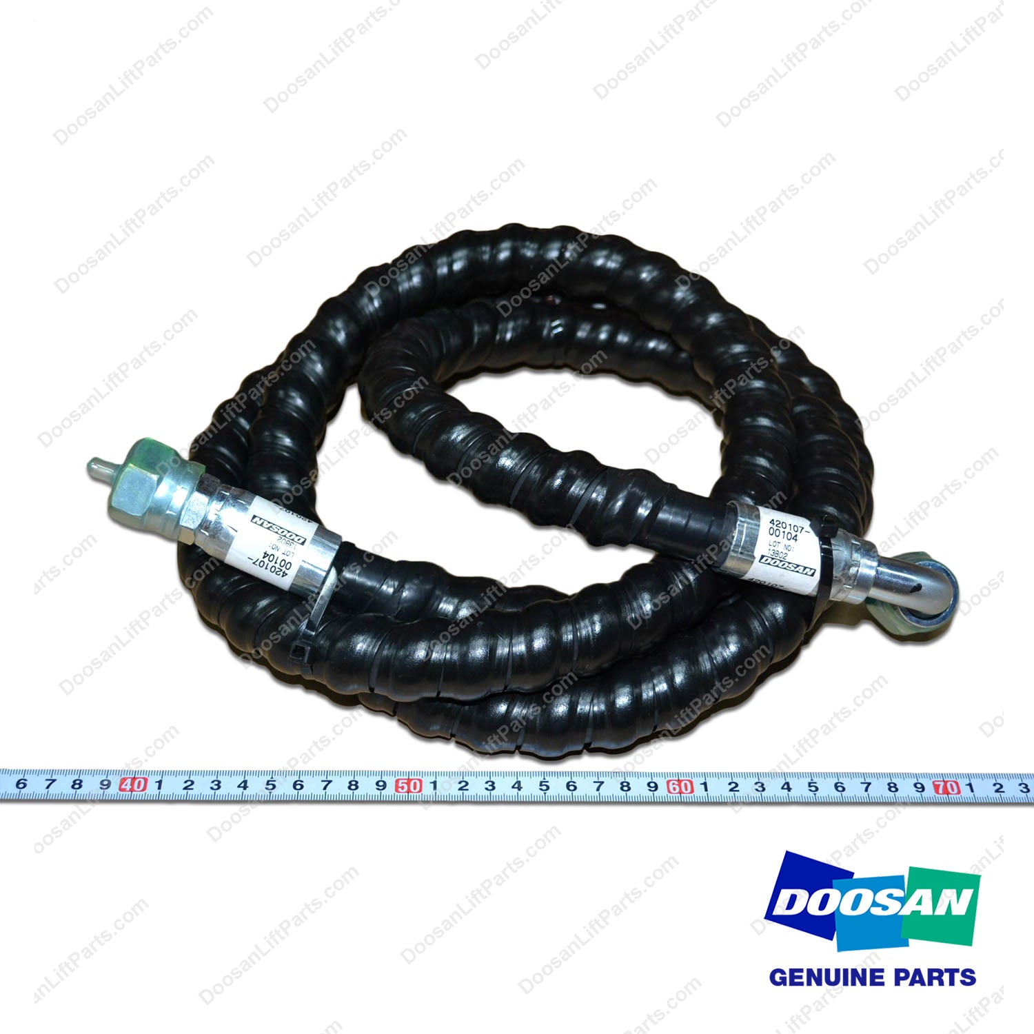 Hose,Oil Cooler;d/G40S-5 - Doosan Forklift Part 420107-00104