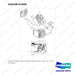 420108-01606 CH/OV HEATER GROUP;D18S-5,KUBOTA E/G - full parts diagram, item 15 marked - genuine Doosan / Bobcat forklift part