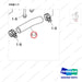 420108-01925A EXHAUST MANIFOLD - parts diagram, item 1-7 shown - genuine Doosan / Bobcat forklift part