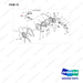 420108-02064 WATER PUMP. COOLING FAN AND THERMOSTAT - full parts diagram, item 14 marked - genuine Doosan / Bobcat forklift part