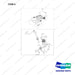 420108-02152 LINE GROUP,FUEL - full parts diagram, item 5 marked - genuine Doosan / Bobcat forklift part