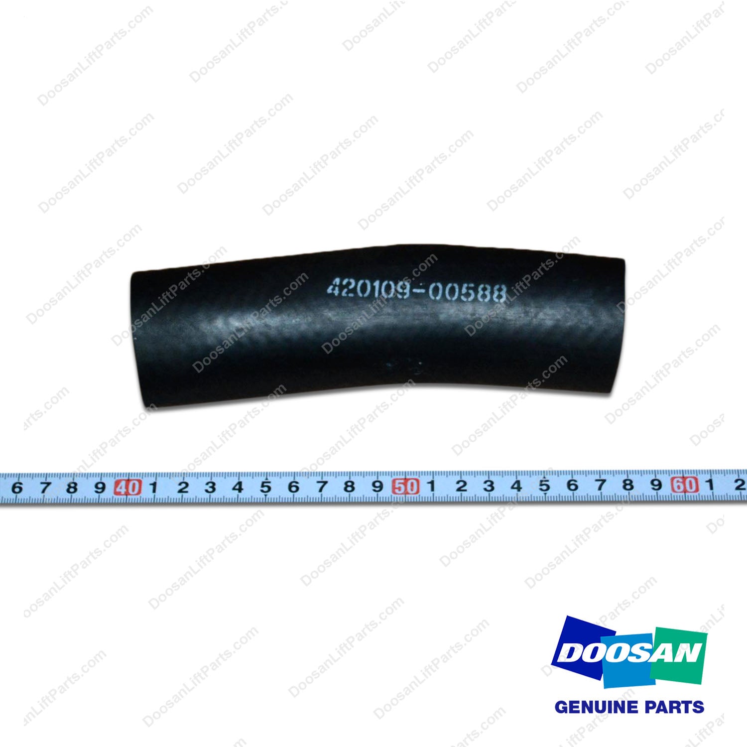 Hose,Moulded WATER;G2,Heater - Doosan Forklift Part 420109-00588