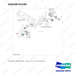 420109-01236 COOLING WATER PIPE - full parts diagram, item 1-3 marked - genuine Doosan / Bobcat forklift part