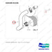 420109-01236 COOLING WATER PIPE - parts diagram, item 1-3 shown - genuine Doosan / Bobcat forklift part