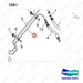 420207-00104 Lines Gp-Power Steering - parts diagram, item 3 shown - genuine Doosan / Bobcat forklift part