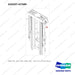 420207-07589 MAST AR.; STD,  MFH 4500, OAL - full parts diagram, item 8 marked - genuine Doosan / Bobcat forklift part