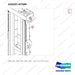 420207-07589 MAST AR.; STD,  MFH 4500, OAL - parts diagram, item 8 shown - genuine Doosan / Bobcat forklift part