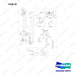 420214-00808 MOUNT GROUP;FFT,BASIC - full parts diagram, item 25 marked - genuine Doosan / Bobcat forklift part