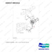 420217-00151A TURBOCHARGER - full parts diagram, item 1-4 marked - genuine Doosan / Bobcat forklift part