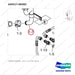 420217-00382 TURBOCHARGER - parts diagram, item 1-7 shown - genuine Doosan / Bobcat forklift part