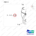 420217-00500A TURBOCHARGER - parts diagram, item 1-5 shown - genuine Doosan / Bobcat forklift part