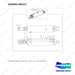 420402-00317 CYLINDER ASSY,TILT;LEFT - full parts diagram, item 1 marked - genuine Doosan / Bobcat forklift part