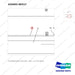 420402-00317 CYLINDER ASSY,TILT;LEFT - parts diagram, item 1 shown - genuine Doosan / Bobcat forklift part