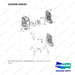 420406-00646 HOUSING SUB ASSY,TRANSMISSION - full parts diagram, item 20 marked - genuine Doosan / Bobcat forklift part