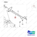 420406-02537 LINE GROUP;BRAKE,SHOE - parts diagram, item 2 shown - genuine Doosan / Bobcat forklift part