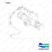 420406-02537 LINE GROUP;BRAKE,SHOE - full parts diagram, item 2 marked - genuine Doosan / Bobcat forklift part