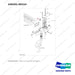 430201-00153 THERMOSTAT - full parts diagram, item 2-13 marked - genuine Doosan / Bobcat forklift part